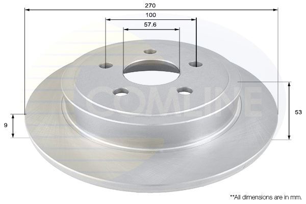 Stabdžių diskas COMLINE ADC2308