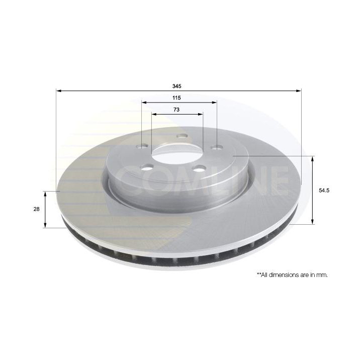 Stabdžių diskas COMLINE ADC2319V