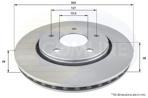 Stabdžių diskas COMLINE ADC2324V