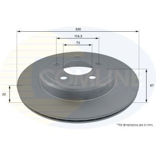Stabdžių diskas COMLINE ADC2325V