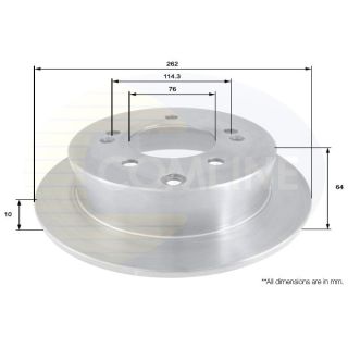 Stabdžių diskas COMLINE ADC2403