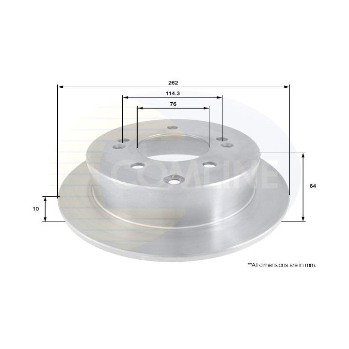 Stabdžių diskas COMLINE ADC2403