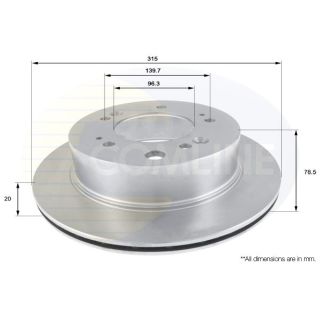 Stabdžių diskas COMLINE ADC2404V
