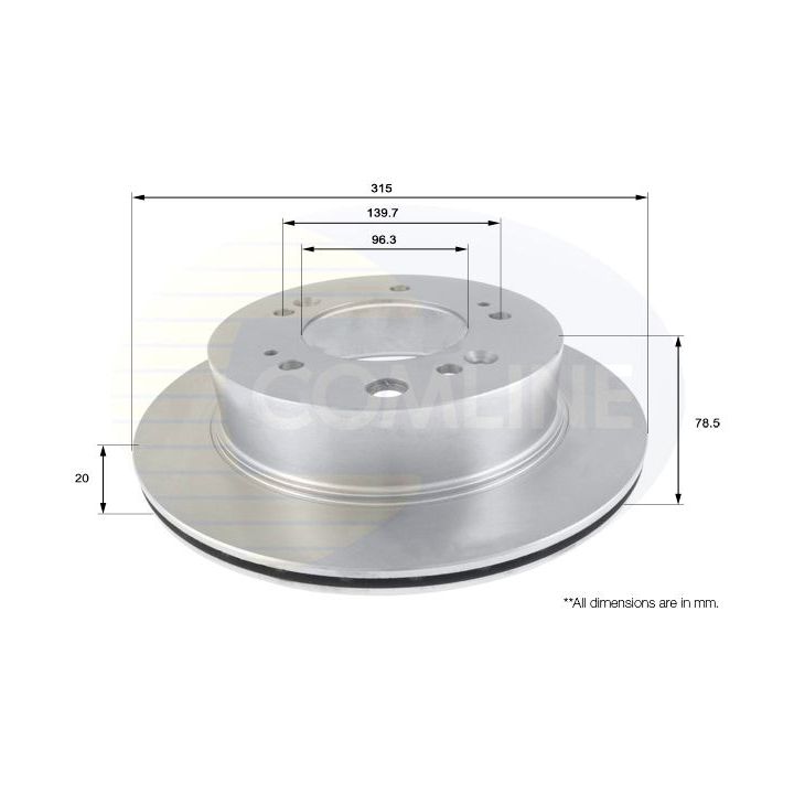 Stabdžių diskas COMLINE ADC2404V