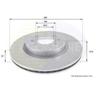 Stabdžių diskas COMLINE ADC2405V