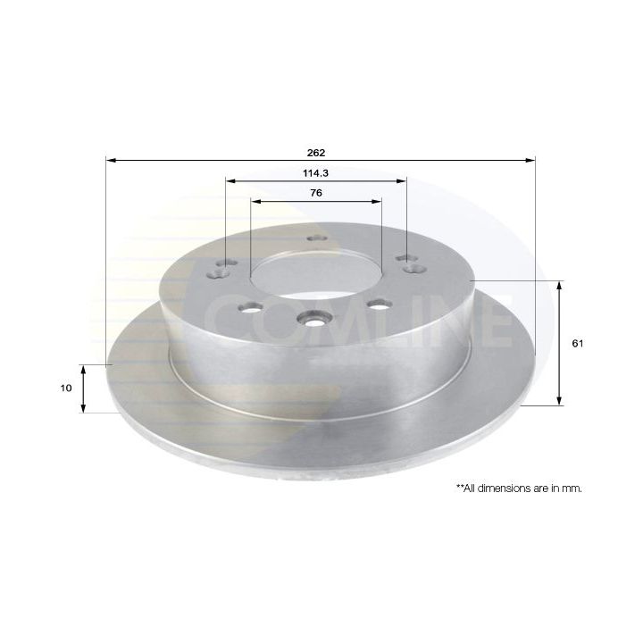 Stabdžių diskas COMLINE ADC2406