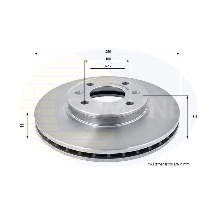 Stabdžių diskas COMLINE ADC2408V