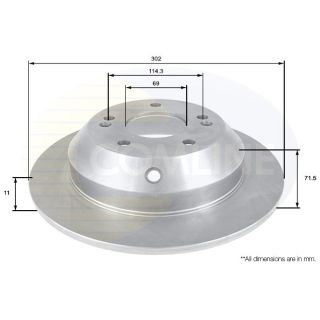 Stabdžių diskas COMLINE ADC2409