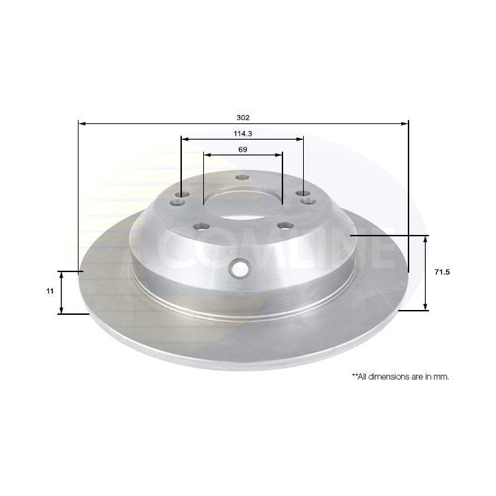 Stabdžių diskas COMLINE ADC2409