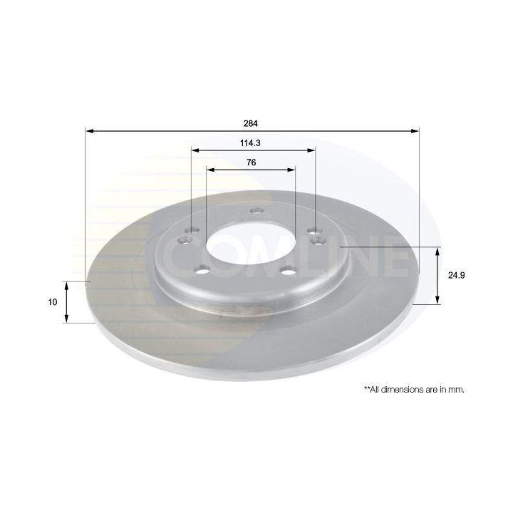 Stabdžių diskas COMLINE ADC2410