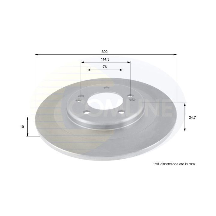 Stabdžių diskas COMLINE ADC2411