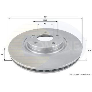 Stabdžių diskas COMLINE ADC2412V