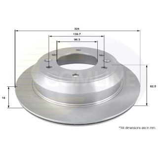 Stabdžių diskas COMLINE ADC2413V