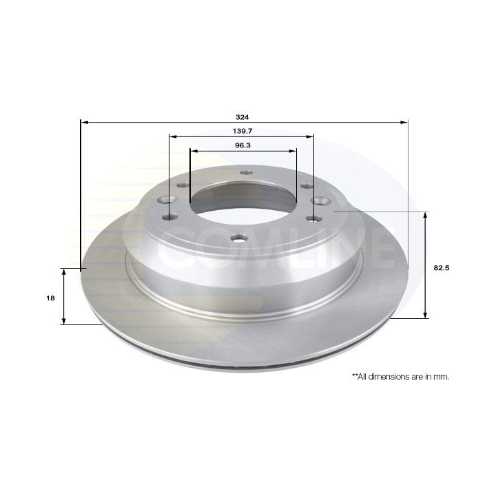 Stabdžių diskas COMLINE ADC2413V
