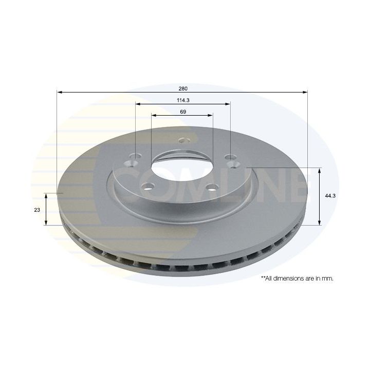 Stabdžių diskas COMLINE ADC2417V