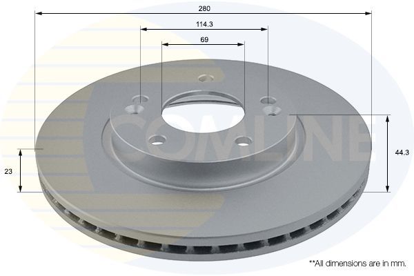 Stabdžių diskas COMLINE ADC2417V