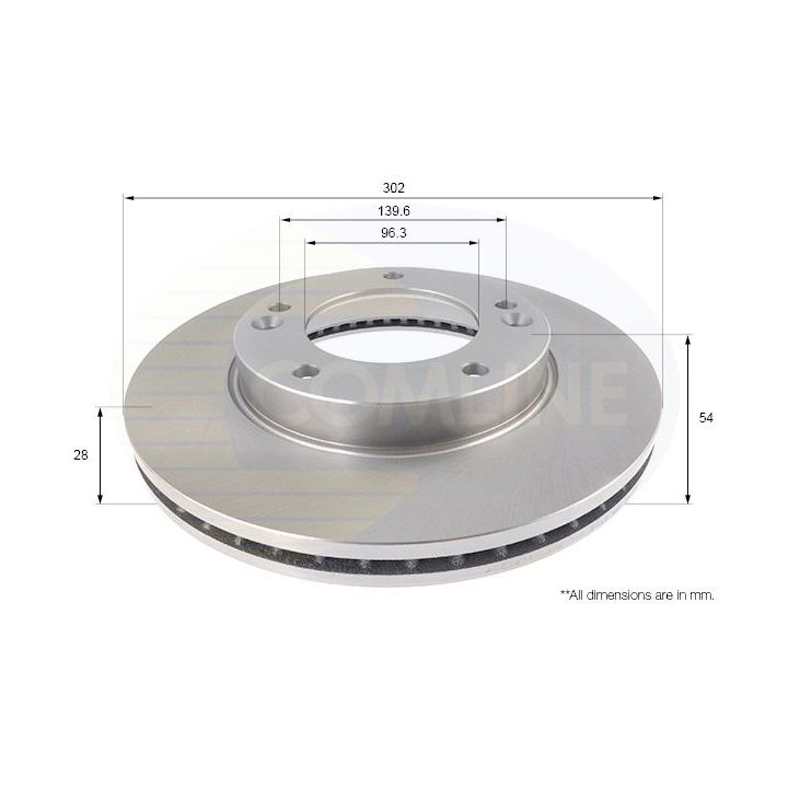 Stabdžių diskas COMLINE ADC2418V