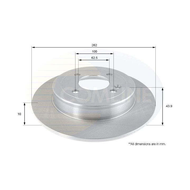 Stabdžių diskas COMLINE ADC2419