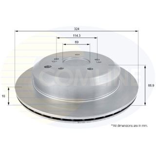 Stabdžių diskas COMLINE ADC2420V