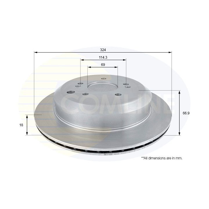 Stabdžių diskas COMLINE ADC2420V