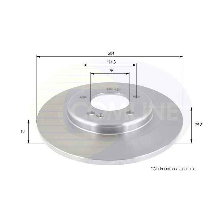 Stabdžių diskas COMLINE ADC2421