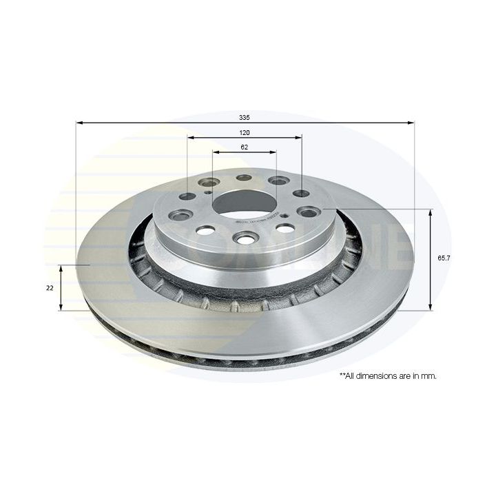 Stabdžių diskas COMLINE ADC2506V