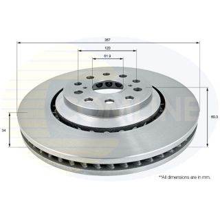 Stabdžių diskas COMLINE ADC2510V