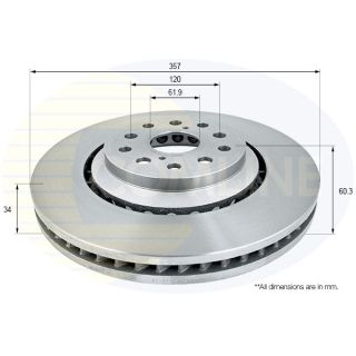 Stabdžių diskas COMLINE ADC2511V