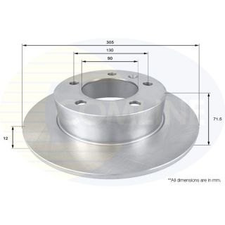 Stabdžių diskas COMLINE ADC2700