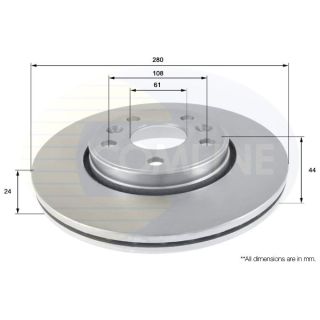 Stabdžių diskas COMLINE ADC2702V