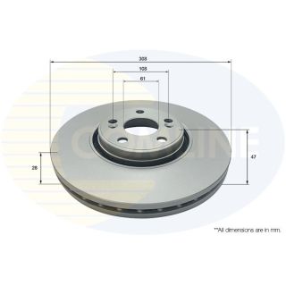 Stabdžių diskas COMLINE ADC2704V