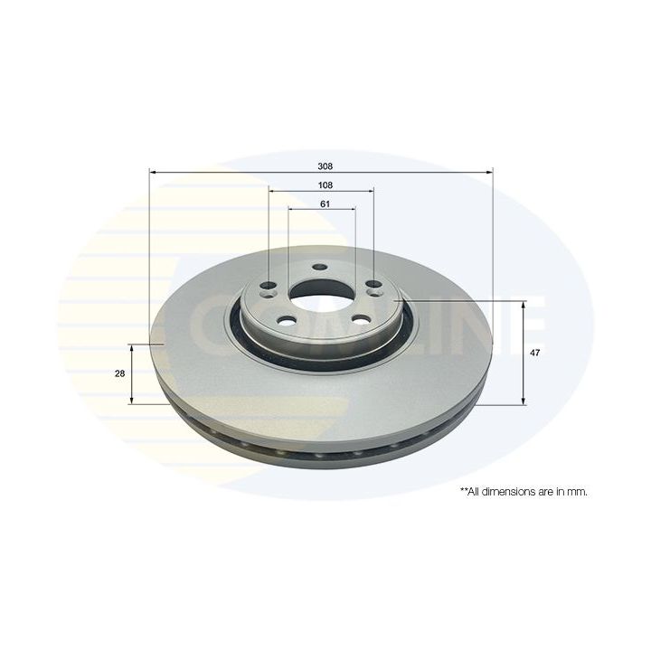 Stabdžių diskas COMLINE ADC2704V