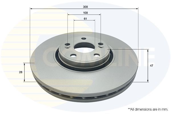 Stabdžių diskas COMLINE ADC2704V
