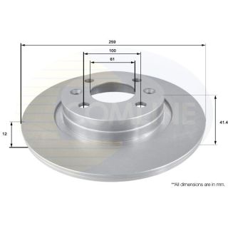 Stabdžių diskas COMLINE ADC2709