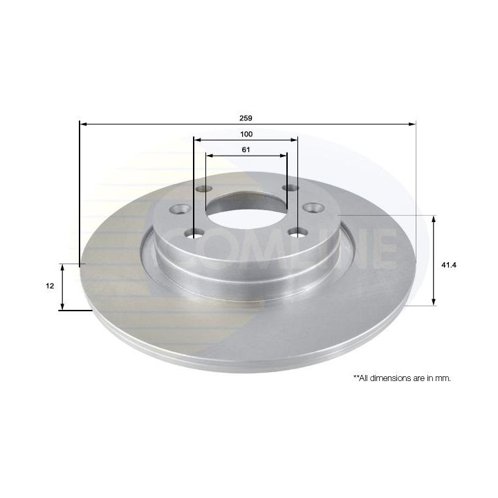 Stabdžių diskas COMLINE ADC2709