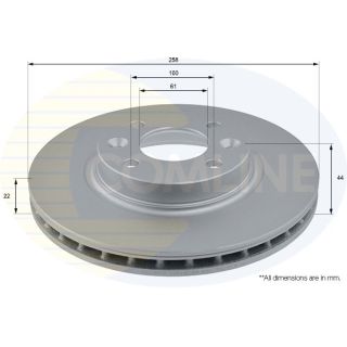 Stabdžių diskas COMLINE ADC2719V