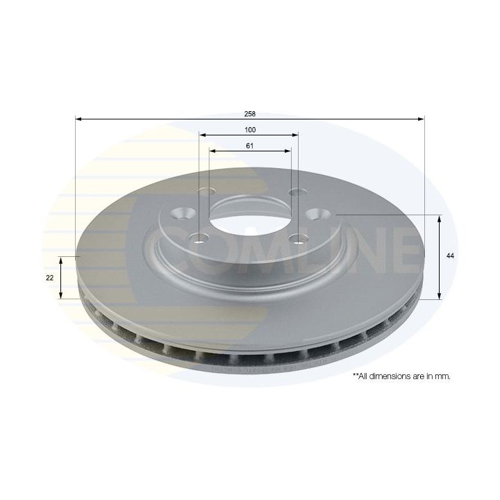 Stabdžių diskas COMLINE ADC2719V