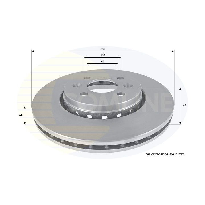 Stabdžių diskas COMLINE ADC2720V