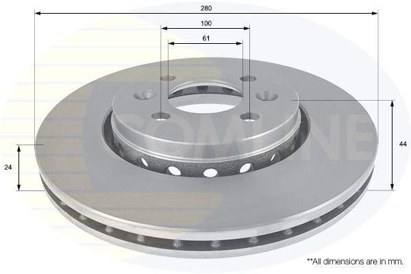 Stabdžių diskas COMLINE ADC2720V