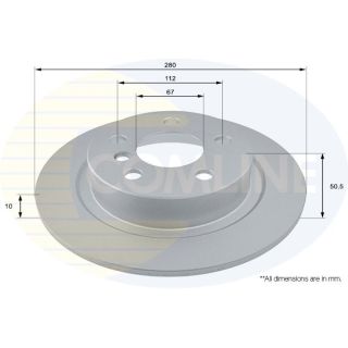 Stabdžių diskas COMLINE ADC2801