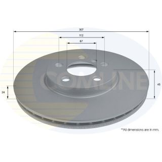 Stabdžių diskas COMLINE ADC2802V