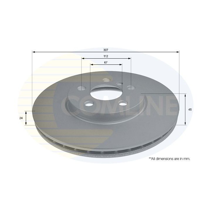 Stabdžių diskas COMLINE ADC2802V