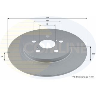 Stabdžių diskas COMLINE ADC2814