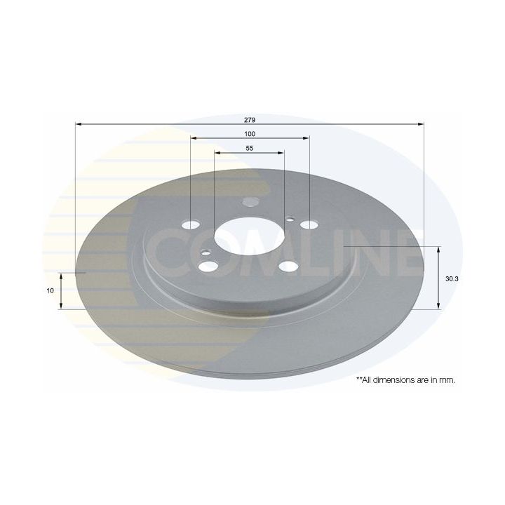 Stabdžių diskas COMLINE ADC2814