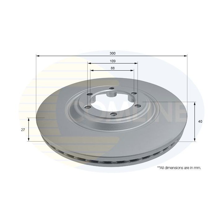 Stabdžių diskas COMLINE ADC2821V