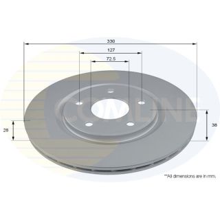 Stabdžių diskas COMLINE ADC2822V