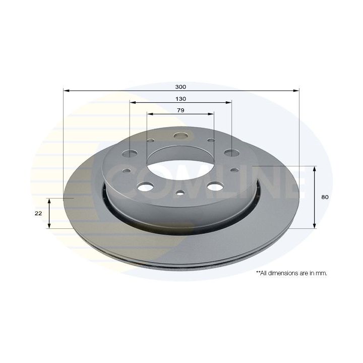 Stabdžių diskas COMLINE ADC2833V