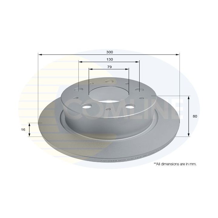 Stabdžių diskas COMLINE ADC2835