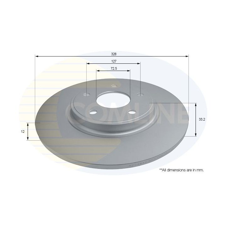 Stabdžių diskas COMLINE ADC2836