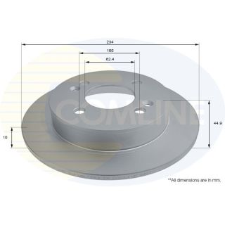 Stabdžių diskas COMLINE ADC2840
